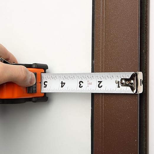 Mr. Pen- Retractable Tape Measure 25 ft, Orange, Easy Read, Steel Retractable Measuring Tape with Fractions, Ideal for Construction & DIY Projects