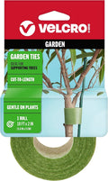 VELCRO Brand ONE-WRAP Ties | Tree and Plant Supports for Effective Growing | Strong Gardening Grips are Reusable and Adjustable | Cut-to-Length, 18 ft x 2 in, Green-Recycled Plastic