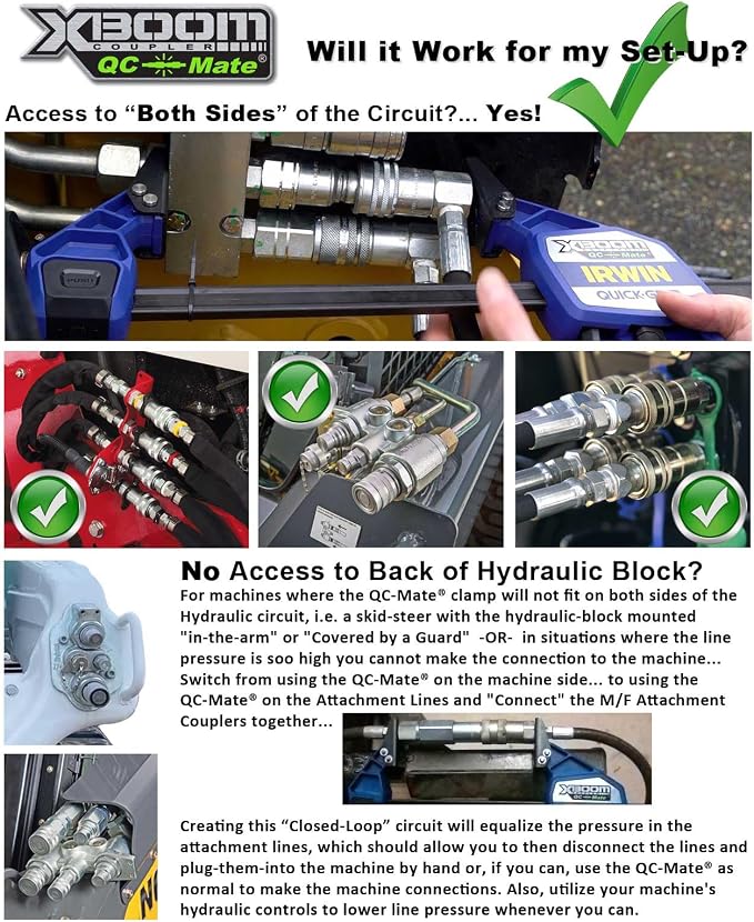 QC-Mate by XBoom Coupler (3/8" & 1/2" Duo-Jaw Set, 18” QC-Mate Clamp)