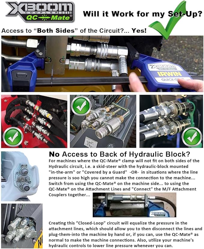 QC-Mate by XBoom Coupler (7/8” Uni-Jaw Set, 18” QC-Mate Clamp)