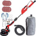 VEVOR Drywall Sander 850W, Electric Drywall Sander Variable Speed 800-1750 RPM, Foldable Sheetrock Sander with Telescope Handle, Electric Sander with LED Strip Light and Vacuum Bag, Wall Sander