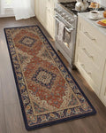 Color&Geometry Anti Fatigue Kitchen Mats for Floor 24x59, Easy Clean, Waterproof & Oil Proof, 0.4" Thick Cushioned, Non-Slip Kitchen Runner Rug for Sink, Laundry, Office, Warm Coral(2.0 Version)