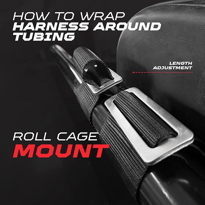 1pc Orange 5 Point Harness for Bucket Seat, Latch Release, 9 Color Options, Racing Harness 5 point, Race Car, UTV, RZR [6009A3]