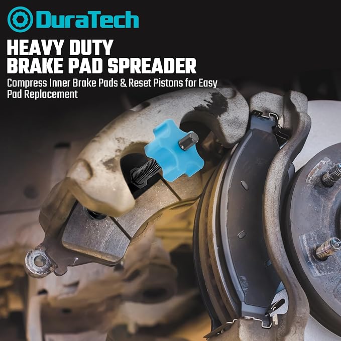 DURATECH Heavy Duty Caliper Piston Compressor Tool, Brake Pad Spreader with 2PCS Brake Caliper Hangers,Brake Piston Compressor Tool for Most Cars and Light Trucks