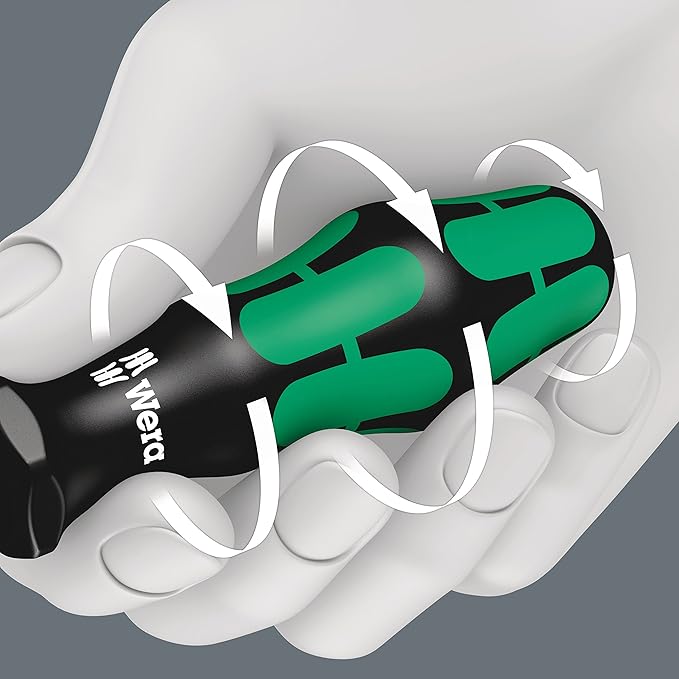 Wera 05105622001 335/350/355/6 Screwdriver set Kraftform Plus Lasertip and rack, 6 pieces