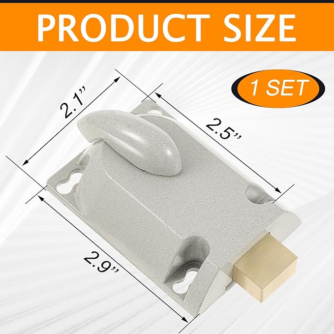MorningRo A Set Garage Door Locks Set with Keys Twist Deadbolt Locks | Center Mount Design, Diecast Aluminum Cylinder, Twist Knob Locks, Secure Deadbolt for Garage Door Security