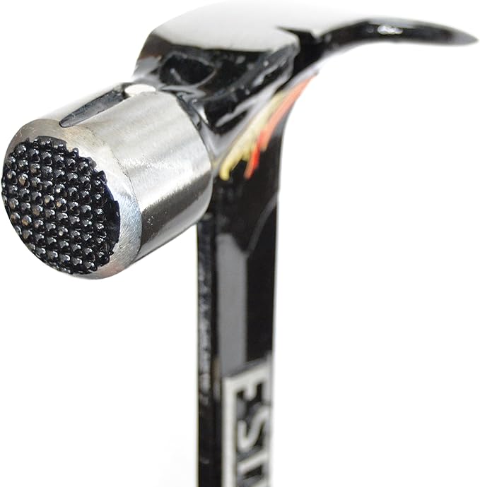 ESTWING Ultra Series Hammer - 15 oz USA Made Rip Claw Framing Hammer with Milled Face & Genuine Leather Grip - E15SM