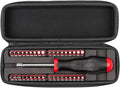 TEKTON 1/4 Inch Bit Driver and Bit Set with Case, 37-Piece | DBH93101