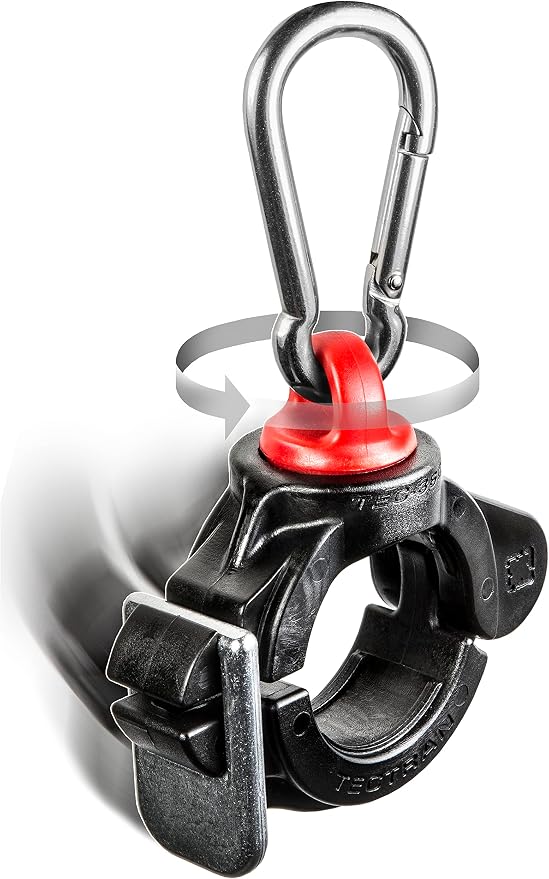 Tectran Heavy Duty Dual Spring Tender Kit | ABS Air Line Hose Support Spring w/Protective Sleeve | Black | (16" Length/APL TEC-360 CLAMP®)