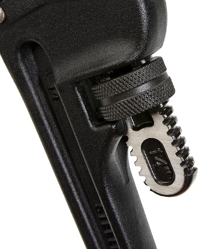 Steelman 60877 14-Inch Heavy-Duty Cast Aluminum Straight Handle Pipe Wrench