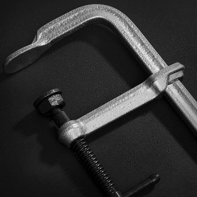 Heavy-Duty 16-Inch F-Clamps, 2-Pack, 3450 Lbs Forged Alloy Steel
