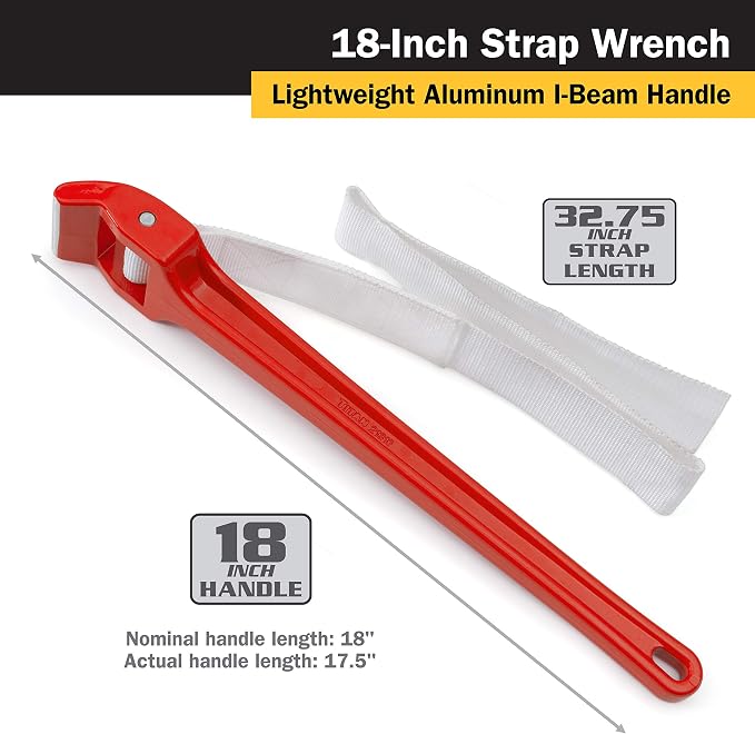 Titan 21316 18-Inch Strap Wrench