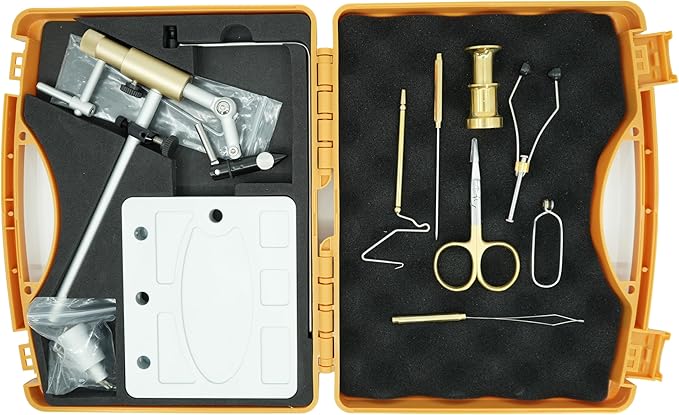 Kingfisher Fly Fishing Clarkfork Fly Tying Vise Kit with Tools