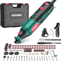 HYCHIKA 180W Rotary Tool, Variable Speed Rotary Tool Kit with Flex Shaft, 173pcs Accessories Kit & 8000-35000RPM Multi-Tool, Perfect for Cutting, Detail Sanding, Engraving, Wood Carving, and Polishing