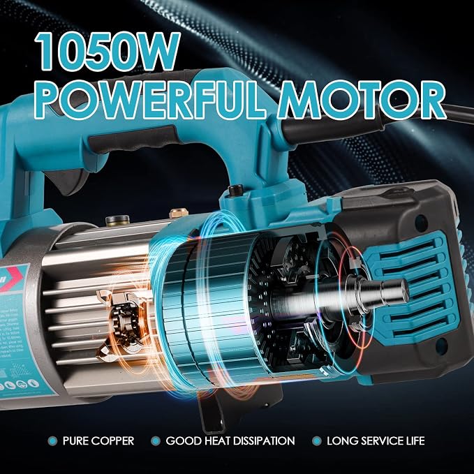 1050W Electric Rebar Cutter, Portable Rebar Cutter, Cutting up to 3/4 Inch 4-20mm #6 Rebar, Cutting Speed 1.5-2S RC20B (Blue)