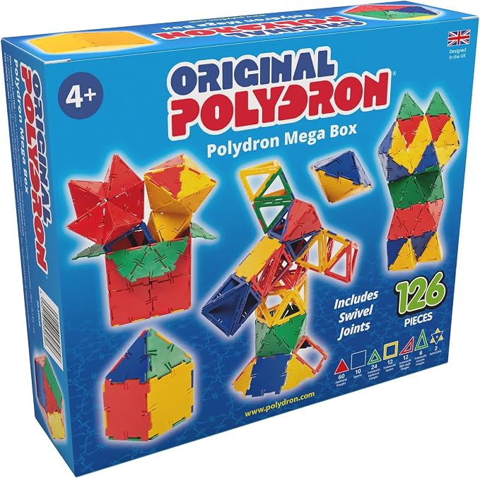 Polydron 20-5003R Mega Box, 126 Pieces