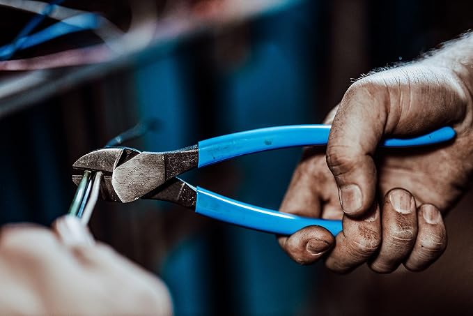 Channellock 338 Diagonal Cutting Plier,8" L, Blue