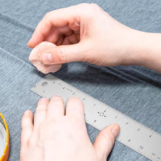 Tellegloww 2 Pack 12 Inch Center Finding Rulers Aluminum Metal Centering Ruler Tool Straight Edge for Woodworking Metal Work Construction and Around the Home