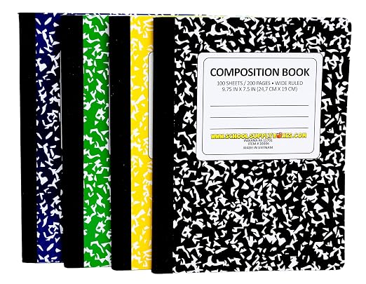 School Supply Boxes | Elementary Writing Bundle (1 Box) | Back to School Essentials Kit for Students & Teachers | Includes Wide-Ruled Filler Paper, Wide-Ruled Notebooks, 12 ct. Pens, & More