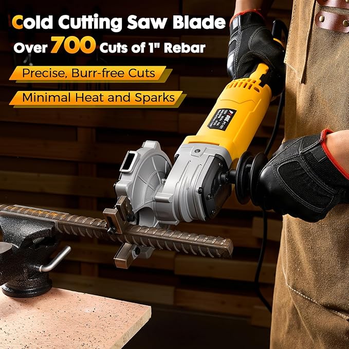 PT-101 Cutting Edge Saw, Hand Hold Electric Rebar Cutter, Cold Cut Blade, 1100W, 120V60Hz (Blade)