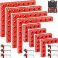 Corner Clamp for Woodworking, 90 Degree Right Angle Clamp, 8 Pack 5.5" & 2.5" Aluminum Alloy Positioning Squares for Cabinets & Picture Frames