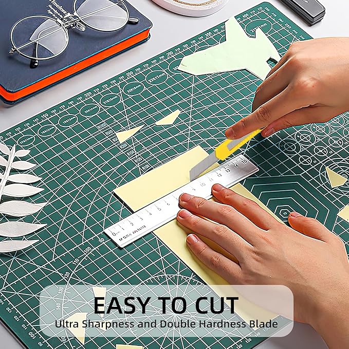 4 Pack Box Cutter Knife, 3-rd Gen Utility Knives, Razor Blade Opener, Utility Knives, Box Cutters Retractable, Small Work Knife by Htaexpu