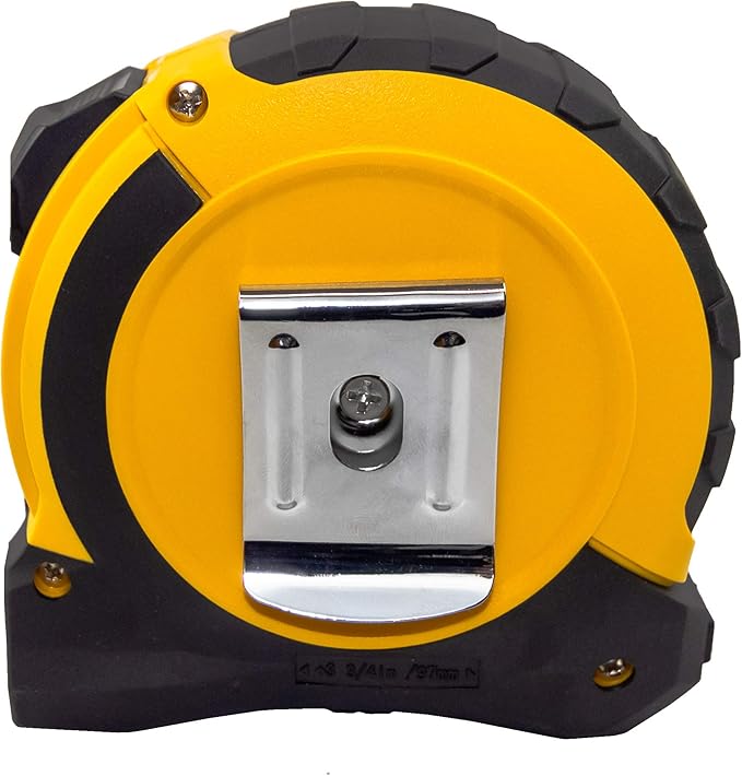 Komelon 52435; 35' x 1.06" Powerblade II Tape Measure, ABS Case, Black/Yellow, Small