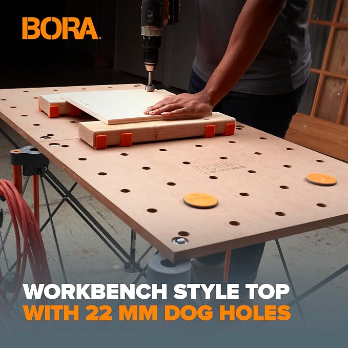 Bora Centipede Table Top Workbench Top 20mm Dog Holes MFT Work Bench Table