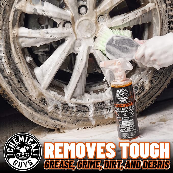 Chemical Guys Signature Series Orange Degreaser, Multipurpose Power, Safe for Cars, Trucks, SUVs, Motorcycles, RVs & More, Extra Large 32 fl oz