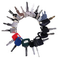 JZGRDN 20PCS Heavy Equipment Key Set for Caterpillar, Komatsu, Hitachi, Kubota, John Deere