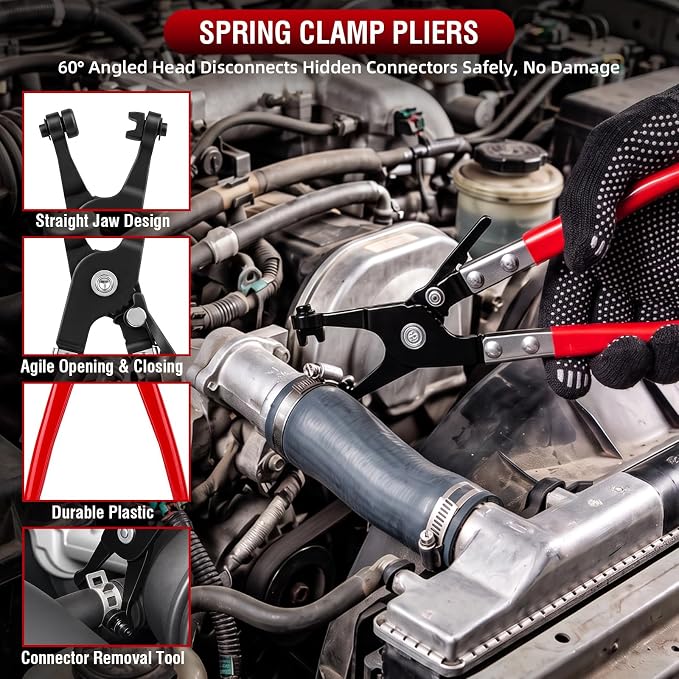 13-Piece Electrical Disconnect Pliers Kit for Cars