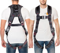 Full Body Harness with 5 Point Adjustment, Dorsal D-ring, Grommet Legs, Two Side D Rings, and Fall Indicators