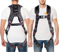 Full Body Harness with 5 Point Adjustment, Dorsal D-ring, Grommet Legs, Two Side D Rings, and Fall Indicators