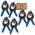 Rockler Bandy Spring Clamps (3-Pair) Easy Squeeze Band Clamps for Thinner Stock & Delicate Moldings One-Handed Operation Medium Nylon Hand Clamps w/Fiberglass