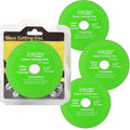 ZORUNNA Glass Cutting Disc for 4-1/2" Angle Grinder, 3 Pack Glass Cutter Blade, Green Diamond Cutting Blade Disc 7/8" (Model 115/125) for Grinding Ceramic, Tile, Wine Bottles, Jade, Crystal.