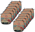 Lunarable Americana Chair Cushion Pads Set 12, Vintage Garage Artwork with a Nostalgic Car Illustration Retro Vibes Route 66 Print, Anti-Slip Seat Padding for Kitchen & Patio, 16"x16", Teal