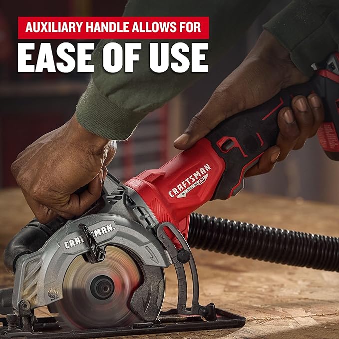 CRAFTSMAN V20 4-1/2 Inch Cordless Circular Saw, Bare Tool Only (CMCS405B)