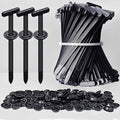 Upgrade Cable Tie Buckle Nylon Universal Heavy Duty Self Lock, Car Zipper Clip, Super Durable Button Zipper Retainer for Car Repair Office, Workshop and Shelves (100Pcs)