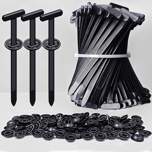 Upgrade Cable Tie Buckle Nylon Universal Heavy Duty Self Lock, Car Zipper Clip, Super Durable Button Zipper Retainer for Car Repair Office, Workshop and Shelves (50Pcs)