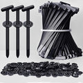 Upgrade Cable Tie Buckle Nylon Universal Heavy Duty Self Lock, Car Zipper Clip, Super Durable Button Zipper Retainer for Car Repair Office, Workshop and Shelves (50Pcs)