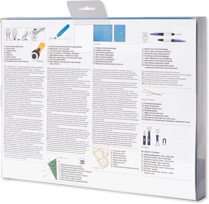 Prym Patchwork & Quilting Starter Set (inch Scale), Blue, GB