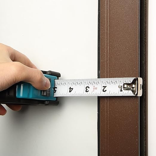Mr. Pen- Retractable Tape Measure 25 ft, Teal & Black, Easy Read, Steel Retractable Measuring Tape with Fractions, Ideal for Construction & DIY Projects