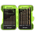 Cobalt Drill Bits, M35 HSS Drill Bit Set 15 Pcs, 135° Tip Twist Jobber Length Kit for Metal,Cast Iron,Stainless Steel,Plastic and Wood with Indexed Storage Case (1/16"-3/8")