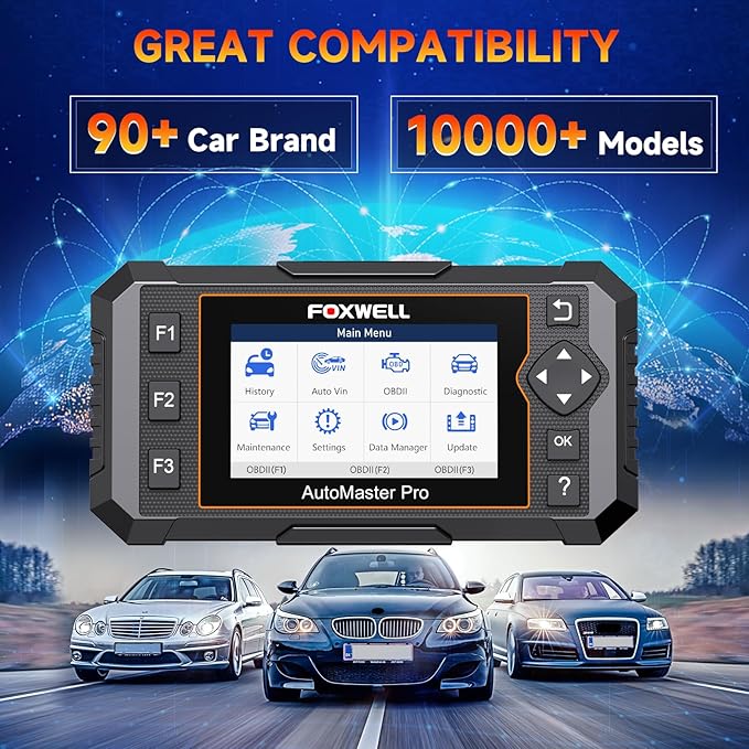 2026 FOXWELL NT614 Elite OBD2 Scanner with 5 Resets ABS Bleeding, SAS Calibration, Oil, EPB, Throttle, Upgrade of NT604 Code Reader Scan Tools, ABS SRS Engine Transmission Battery Test Car Scanner