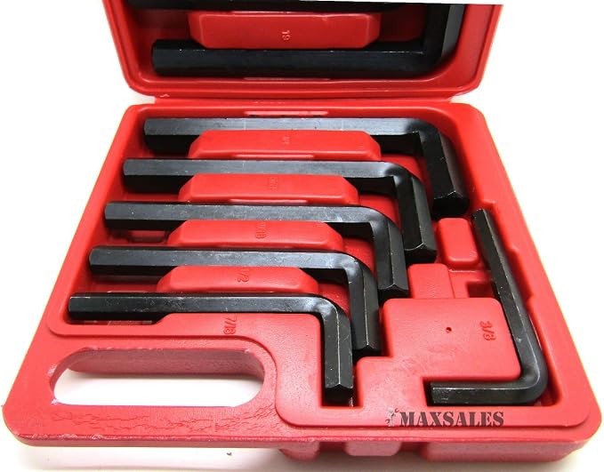 12pc JUMBO METRIC SAE Hex Keys Set Allen Wrenches MM Standard Large Tools ;PO#44T-KH/435 H25W3328306