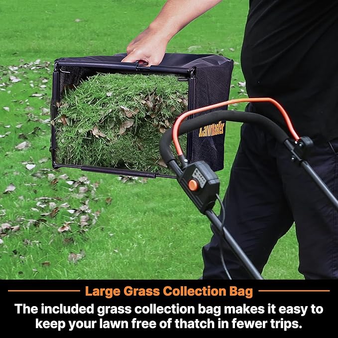 LawnMaster CLMF4815E 48V MAX 15-inch Brushless Cordless Lawn Mower with 2X24V MAX 4.0Ah Battery and a Dual Charger