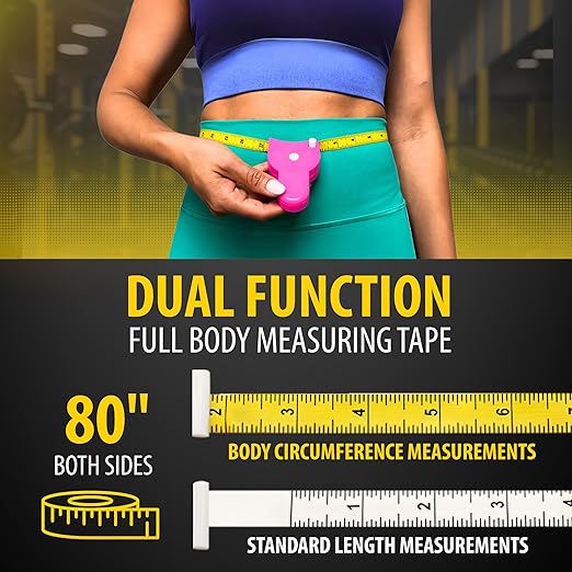 Perfect Body Tape Measure - 80 Inch Automatic Telescopic Tape Measure - Retractable Measuring Tape for Body: Waist, Hip, Bust, Arms, and More (Pink - 80 inch)