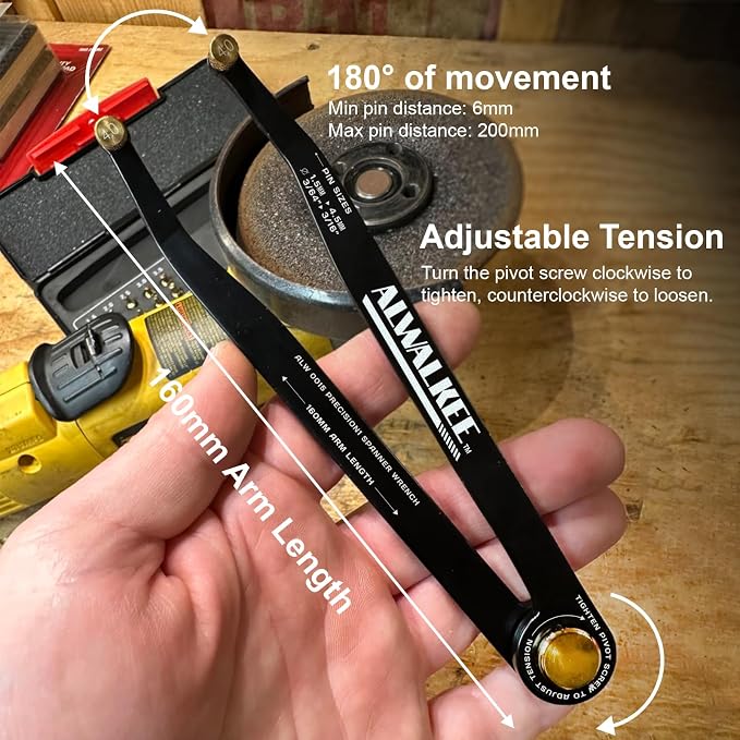 28-Piece Adjustable Pin Spanner Wrench Set | Universal 28pc variable pin spanner wrench set for hydraulic cylinders, coilovers, shock adjustment & industrial locknuts