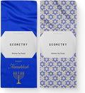 GEOMETRY Christmas Kitchen Towels - Quick Dry Microfiber Cloth Dish Towels for Kitchen Drying - Premium Quick Dry Towel, 2-Pack Set (Davids Star + Happy Hanukkah (Hanukkah Happiness)
