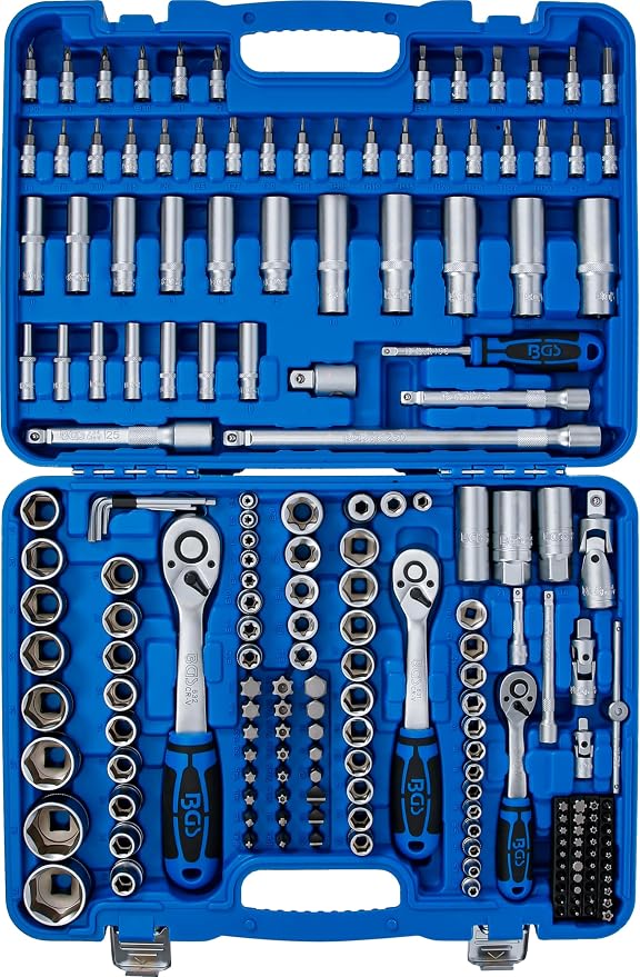 BGS 2243 | Socket Set Hexagon | 6.3 mm (1/4") / 10 mm (3/8") / 12.5 mm (1/2") Drive | 192 pcs.